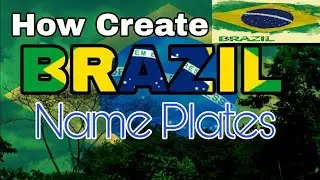 How create Brazil name plates_||_Technical Side Bd - New Tutorial 2021 ||