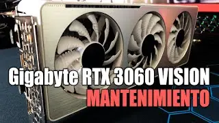 GIGABYTE GEFORCE RTX 3060 VISION OC Thermal Pad + Pasta térmica + Limpieza