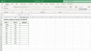 Excel - Formula Menolak Secara Automatik