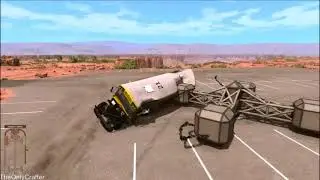 Large Spinner with Ball and Chain VS Cars - BeamNG.drive Crash Compilation #4