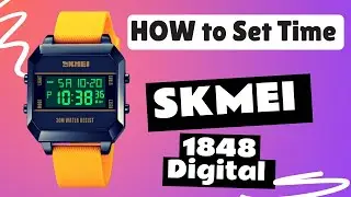 How to Set Time SKMEI 1848 Digital Watch 🔥 Full Tutorial 