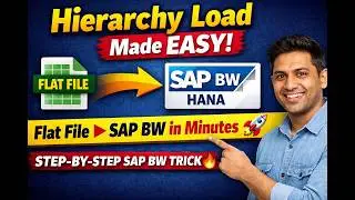 How to Load Hierarchy Data From FlatFile to SAPBW HANA|Tutorial for Beginner