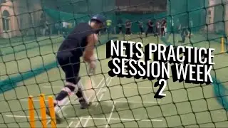 Week 2 of Learning to Bat in the Nets | Nets Practice | Batting Practice | Batting in the Nets
