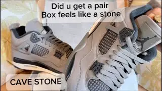 Cave Stone Jordan 4 SHOES