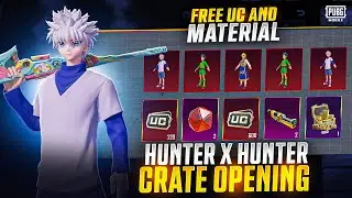 😱HUNTER X NEW CHARACTERS CRATE OPENING | FREE UC AND MATERIALS
