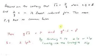 Proving sqrt of 2 is irrational and help with Number 2 Homework 3