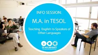 Info Session: M.A. in TESOL (Teaching English to Speakers of Other Languages)