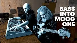Running a bass through the Moog One synth