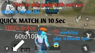 How to play without vpn pubg lite|pubg lite play 60to100ms ping| SERVER PROBLEM fix #ritamgaminglite
