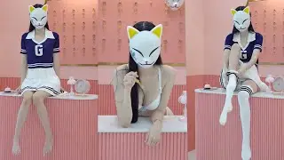 (4K vertical) Better live-action tennis suit golf suit lookbook than ultra-close AI