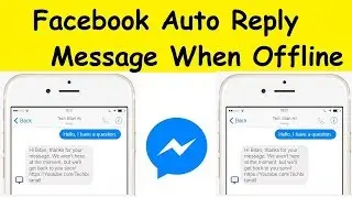 How to create Facebook page message auto response bot