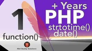 PHP Add Year Part 1 – function date() strtotime()
