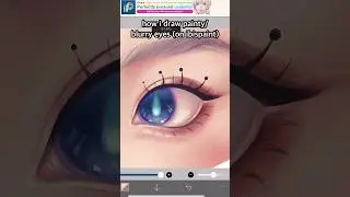 ✨️Eye Painting Process in Ibispaint X✨️ #ibispaint #ibispaintx #shorts