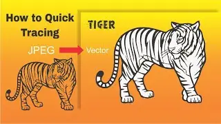 How to Convert JPEG to Vector  in CorelDraw x6 | How To Quick Tracing in CorelDraw By TCP