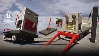 Cart and Railway Puzzle Elements Showcase - Unreal Engine 5