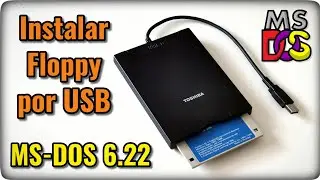 Cómo usar una disquetera o unidad floppy por USB en MS-DOS 6.22. Drivers e instalación.