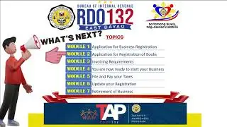 MODULE 1: APPLICATION FOR BUSINESS REGISTRATION