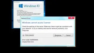 Fix Error Code 0x80004005 di windows 10 V1803