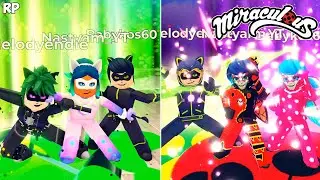 NEW SAME TRANSFORMATION DO GRUPO NO MIRACULOUS RP - MIRACULOUS ROBLOX!