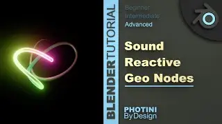 Sound Reactive Geometry Nodes Spline Visualizer – Blender Tutorial