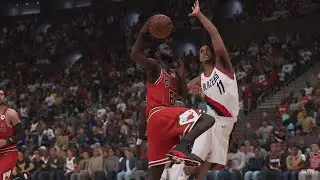 BULLS AT TRAILBLAZERS
