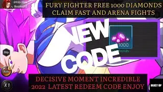Free 1000 Diamonds Universe Savior Legendary Fighter Gift Code🎁 - Fury Fighter 31 January Code