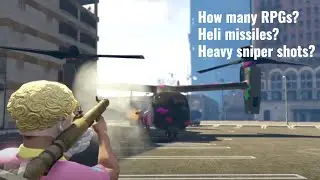 How many missiles to blow up Avenger GTA Online? Full armour, RPG, missiles & MKII Heavy Sniper test