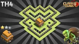 BEST TH4 BASE | TH4 BASE COPY LINK - CLASH OF CLANS