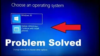 [ Solved ]Debian GNU/Linux - Continue with install process Dual boot startup problem