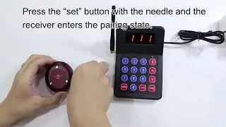 how to use T119----wireless queue paging calling system restaurant pager