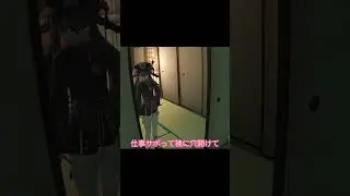 襖に穴を開けるコッコロ