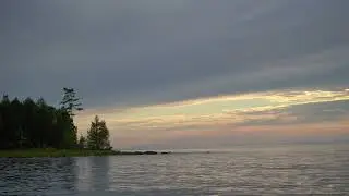 Озеро Байкал на закате, смотрим, слушаем и наслаждаемся