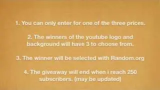 (CLOSED) 200 Subscriber Giveaway!! Layout, logo & shoutout