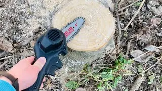 4 Inch Mini Chain Saw Electric Portable and Cordless Chain Saw Wood Cutter | Review