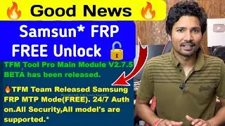Good News Samsun* FRP FREE Unlock 🔥💥⚡️