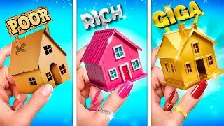 Let's Build a Secret Room! Poor Girl vs. Rich Girl vs. Ultra Rich Girl