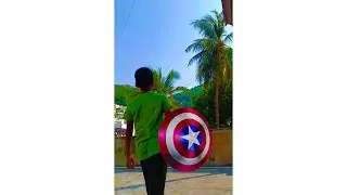 Captain America Throwing Shield - AnilRaju's VFX | #shorts