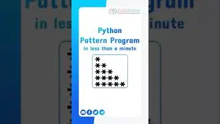 Python Pattern Program | Right-angled triangle 