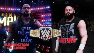 Elimination Chamber 2021 - Roman Reigns Vs Kevin Owens For The Universal Title - WWE 2K20