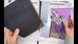 Collage Art- BIG Glue Book Journal Covers