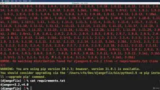 3  Setup Project   Workspace - Django Flix - Build a Netflix-Like Service in Django & Python