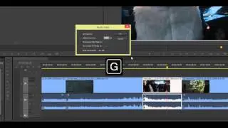 Audio Gain - Premiere Pro CC Keyboard shortcut