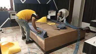 double bed fabric making