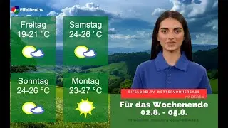 #EifelDreiTV #KI #Wettervorhersage für 2. bis 5. August