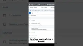 How to target Competitors Audience in Google Ads 