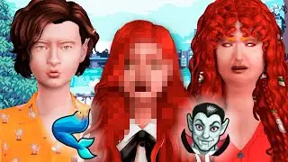 sereia + vampiro = ??? ! Desafio da Genética no THE SIMS 4