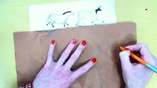 Cave Painting with Crayon