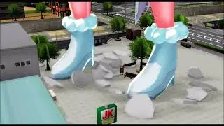 【Giantess MMD】空色町に現れた巨大セイウンスカイ