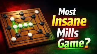The Most Insane Mills Game You’ll Ever See| Nine Men Morris| #gaming #viral #youtube
