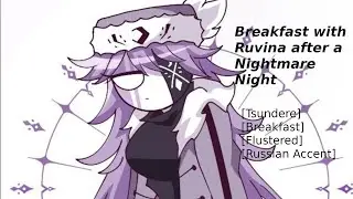 Breakfast with Ruvina after a Nightmare night [Friday Night Funkin ASMR]